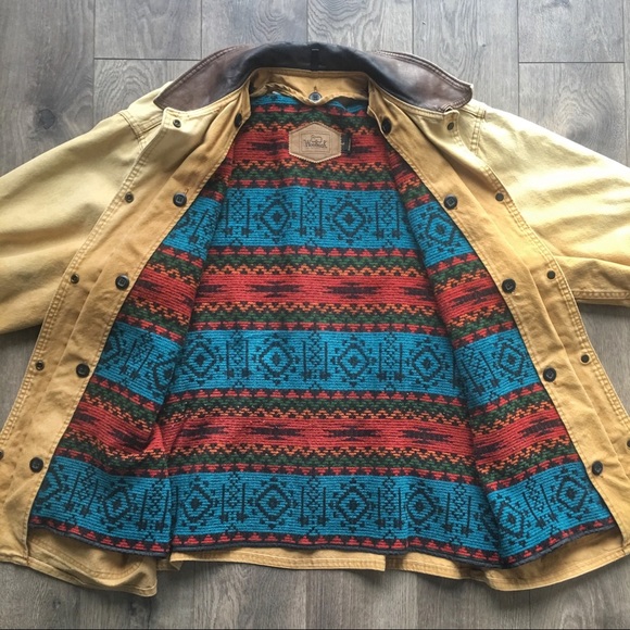 **SOLD** Vintage Woolrich Aztec-Print Barn Coat - Picture 4 of 7